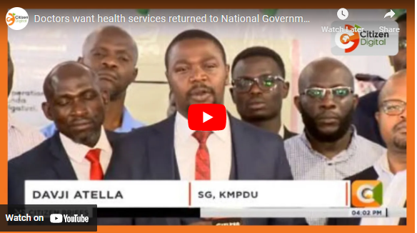 Doctors want health services returned to National Government