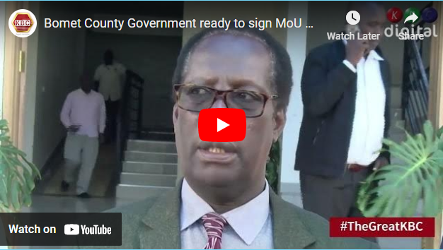 Bomet County Government ready to sign MoU with KMPDU to iron out issues affecting doctors in Bomet