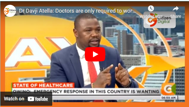 Dr Davji Atella: Doctors are only required to work 40hrs a week in a public hospital