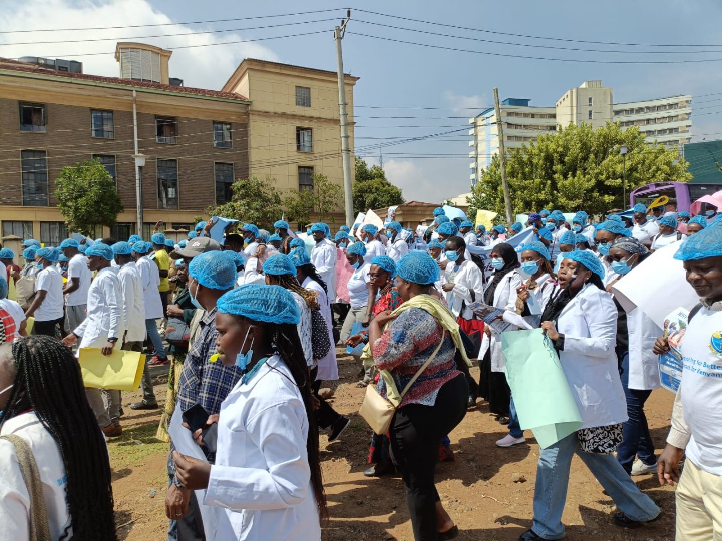 KMPDU Holds Peaceful Protests to Raise Issues of Not Getting Jobs
