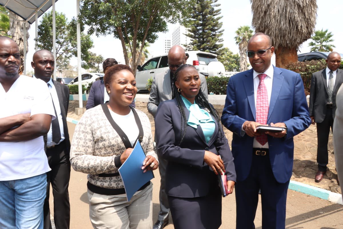 Health CS Susan Nakhumicha acknowledges the receipt of a petition from KMPDU