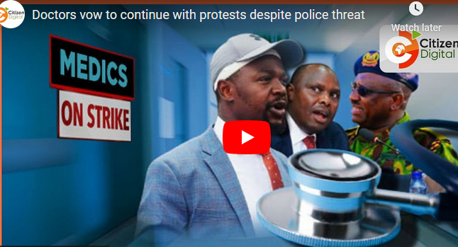 Doctors vow to continue with protests despite police threat