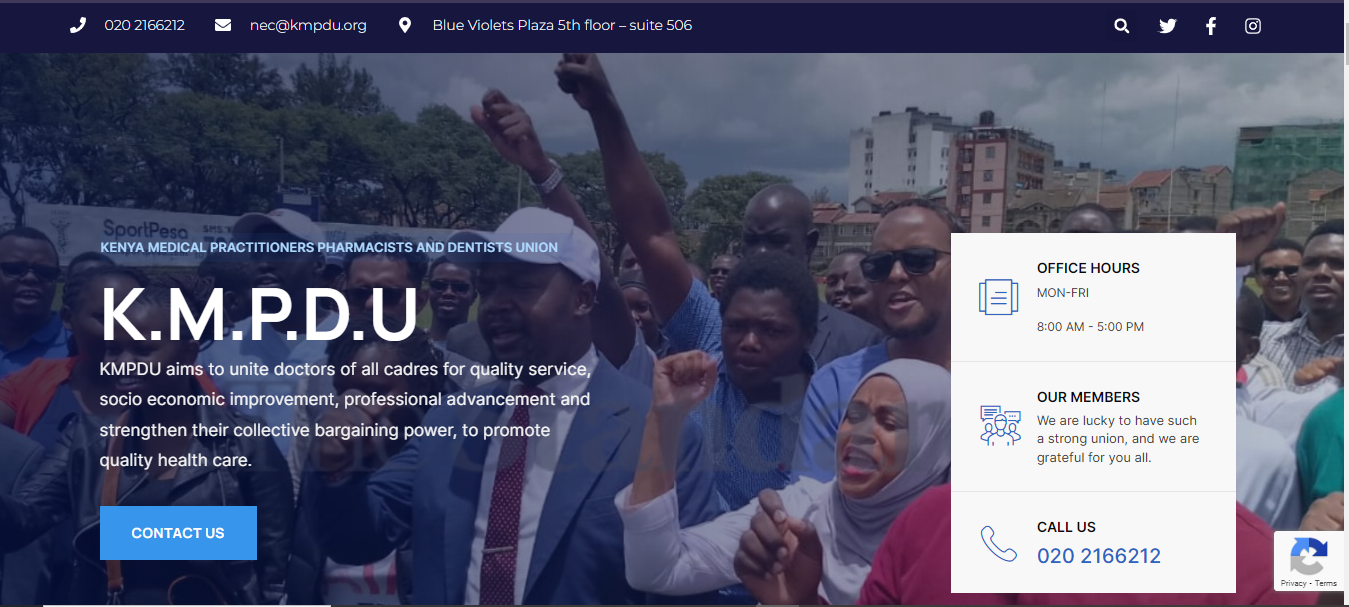 KMPDU – Kenya Medical Practitioners Pharmacists and Dentists Union